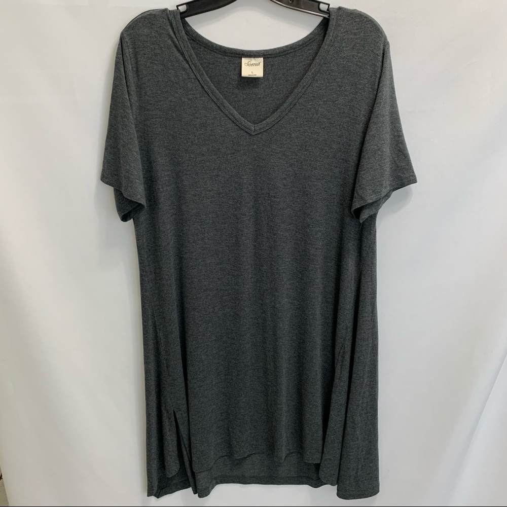 Soma Cool Nights Gray Sleep Shirt